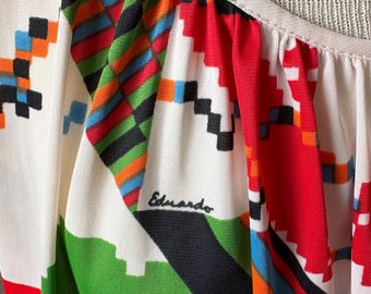 1960s rare designer nightgown and cover up set, based on Saks Fifth Ave EDUARDO design