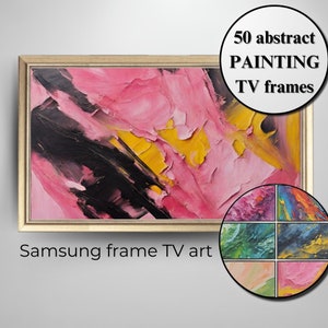 Frame TV Art Bundle, Samsung Frame TV Abstract art Collection of 50 art files, Modern Abstract Paintings For Frame TV, Digital Download