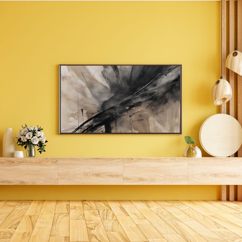 Texture Frame Tv Art Samsung Frame TV Art Modern Abstract Oil Painting