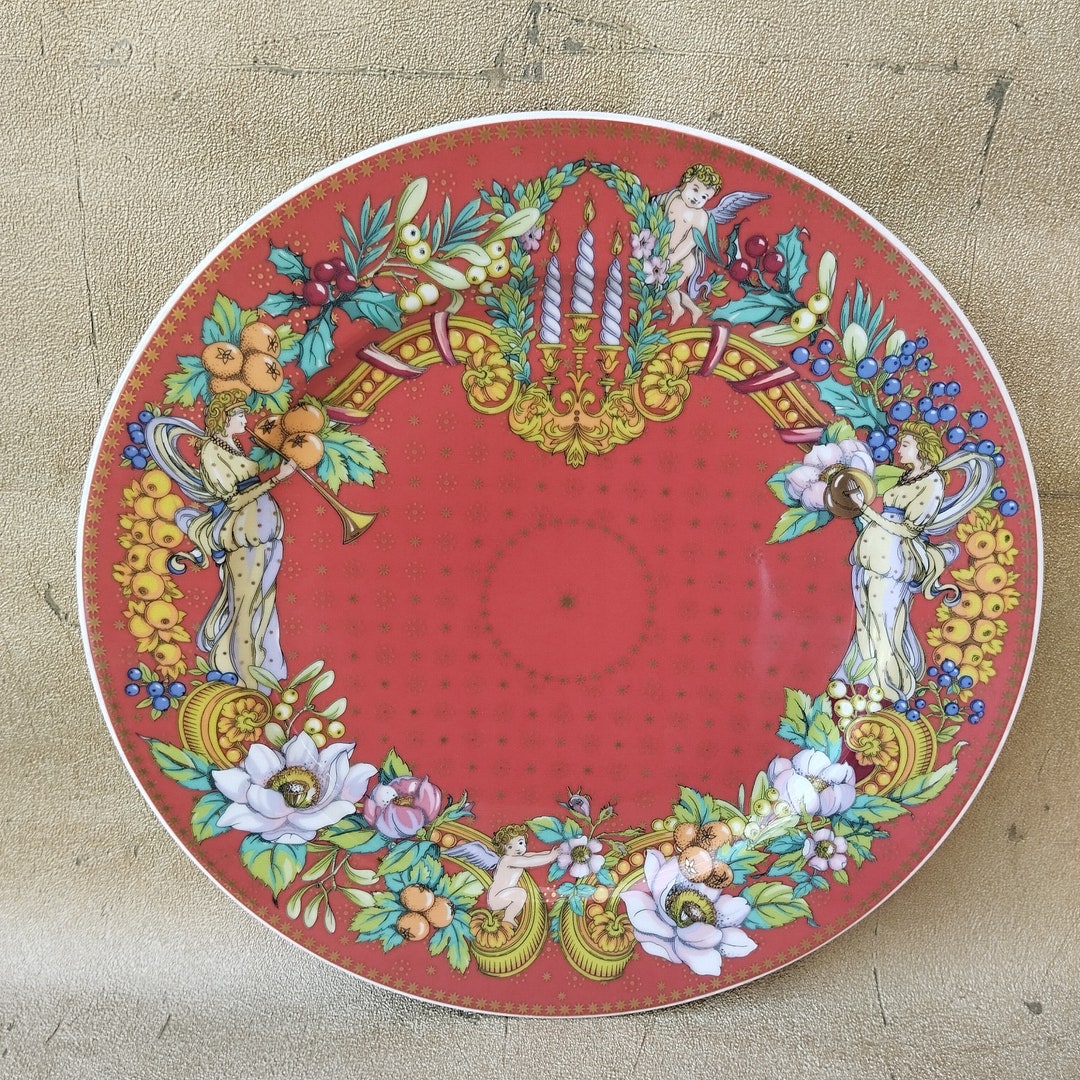 Rosenthal Versace Christmas Plate Authentic Vintage 1990s Etsy