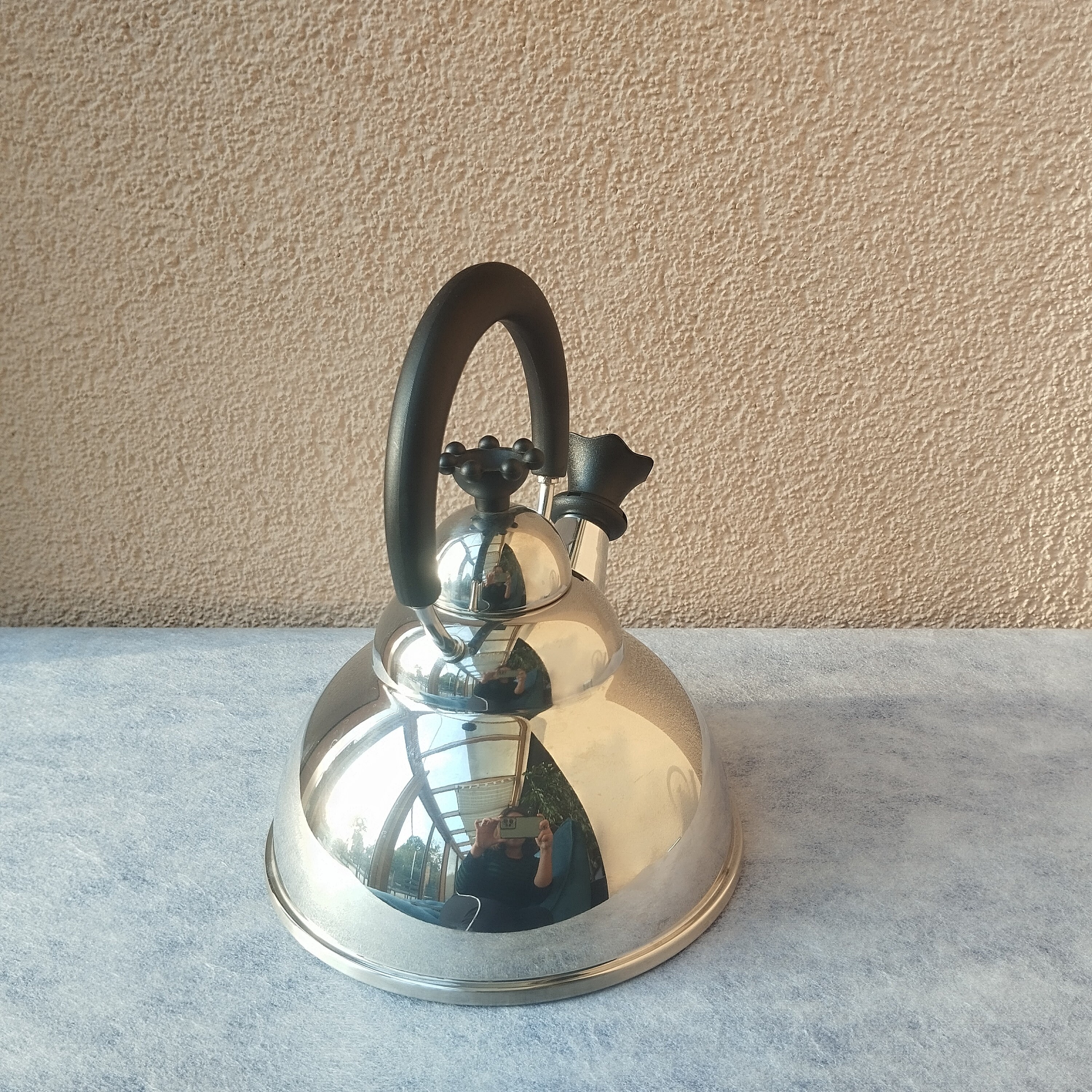 Bollitore Da Campeggio In Acciaio Inox Con Fischietto - Teiera Per Gas