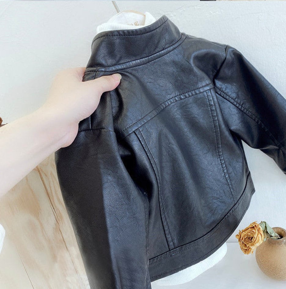 Baby Leather Jacket Little Boys Leather Jacket Infant Boys Etsy 日本