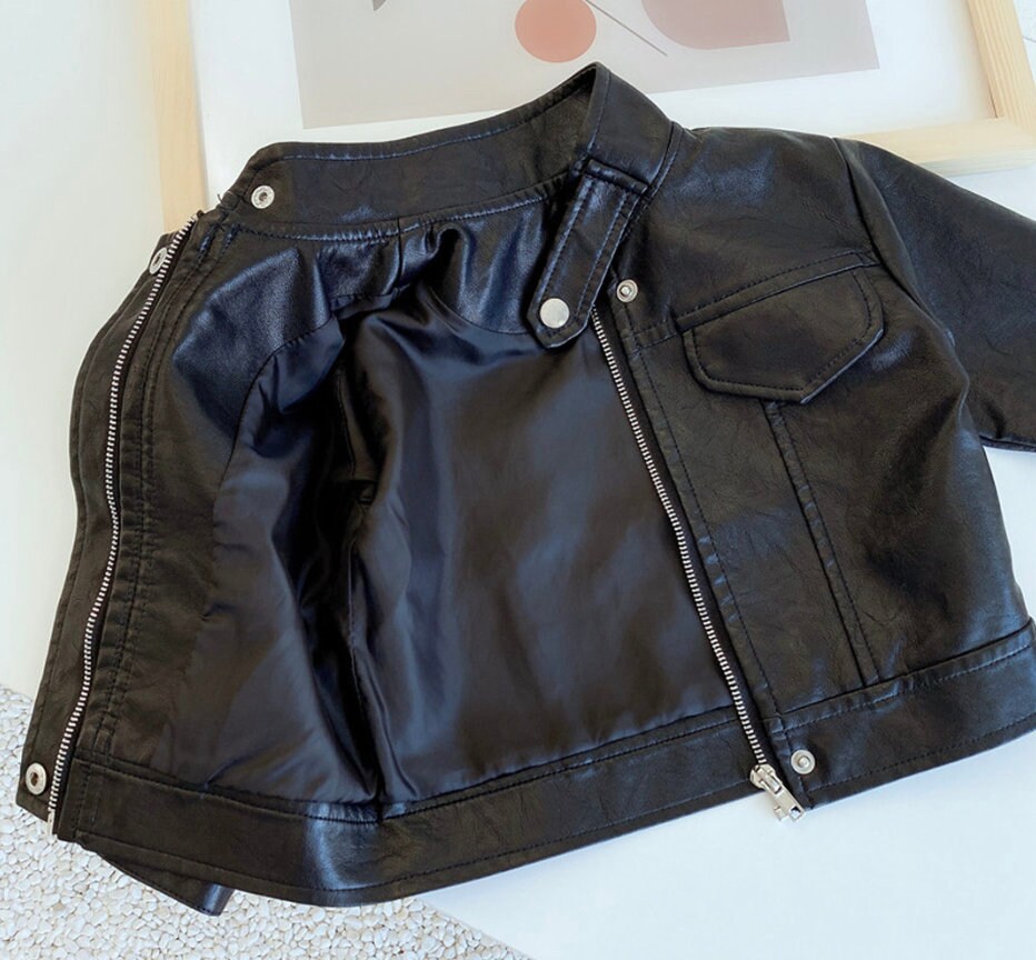 Baby Leather Jacket Little Boys Leather Jacket Infant Boys Etsy 日本