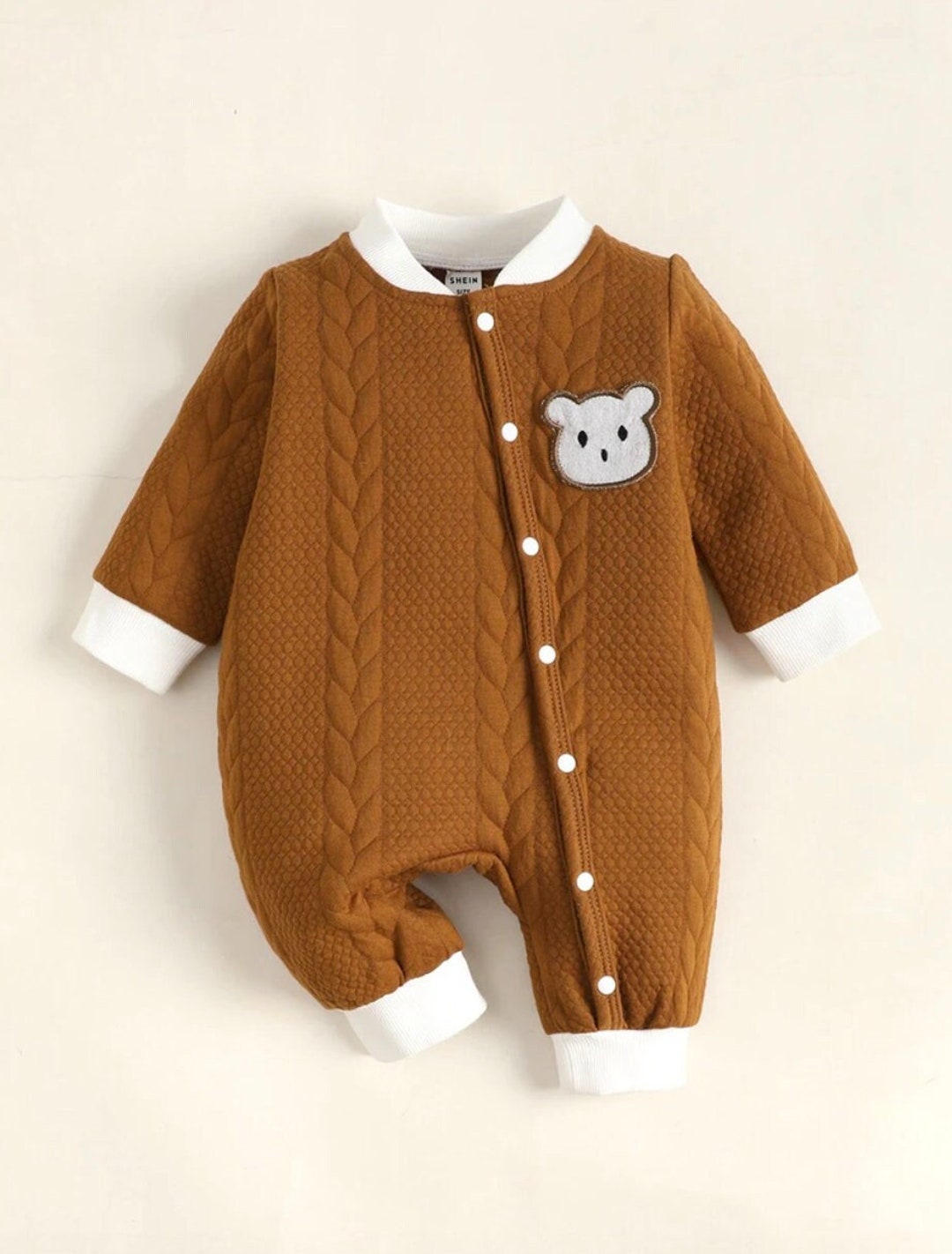 Knitted Baby Jumpsuit Newborn Baby Boy Winter Clothes Baby Boy Etsy