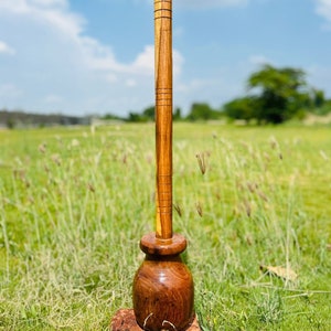 Massue Indienne En Bois 3 Kg – Wooden Indian Club Bell, Entraînement Complet Corps Entier