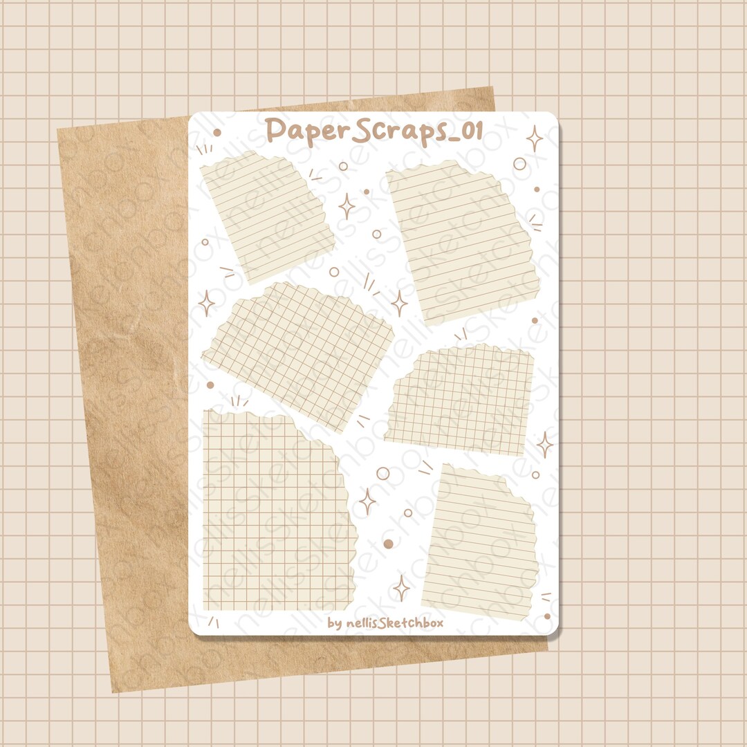 Sticker Sheet - Paperscraps_01 || Stickers | Journal Stickers | Planner ...