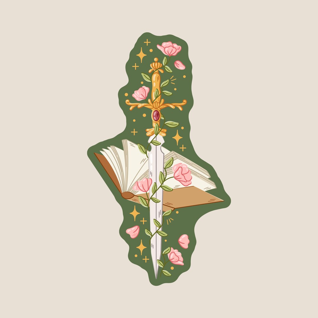Magic Sword Sticker Vinyl Sticker - Sword_02 || Stickers | Journal Stickers | Planner ...