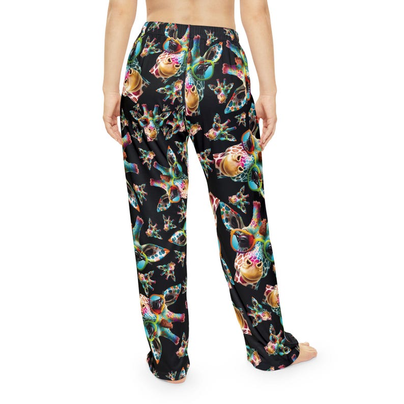 Giraffe Pajama Pants, Cute Animal Lounge Wear, Funny Nightwear for ...