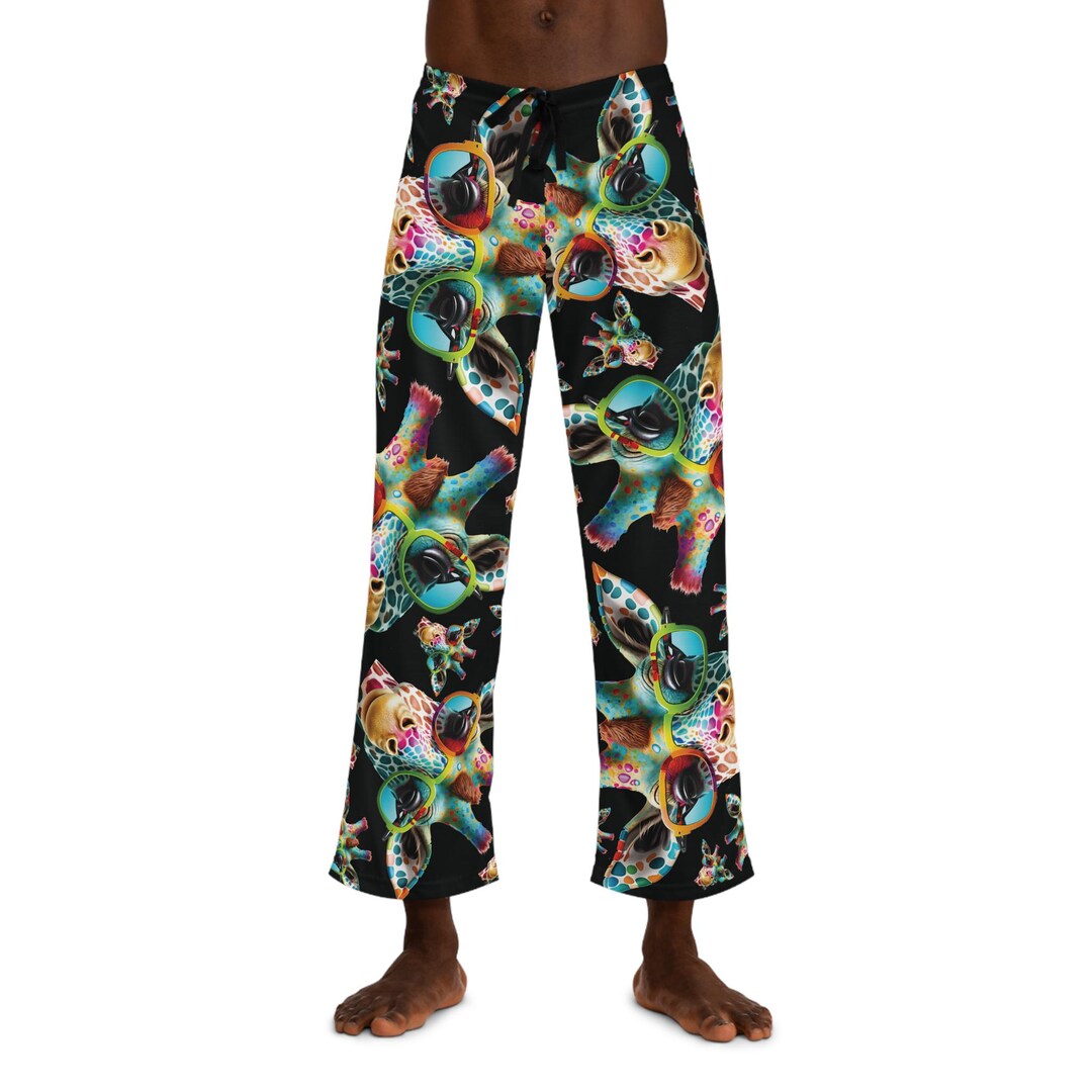 Giraffe Pajama Pants, Lounge Wear, Comfy Sleepwear, Animal Print, Funny ...