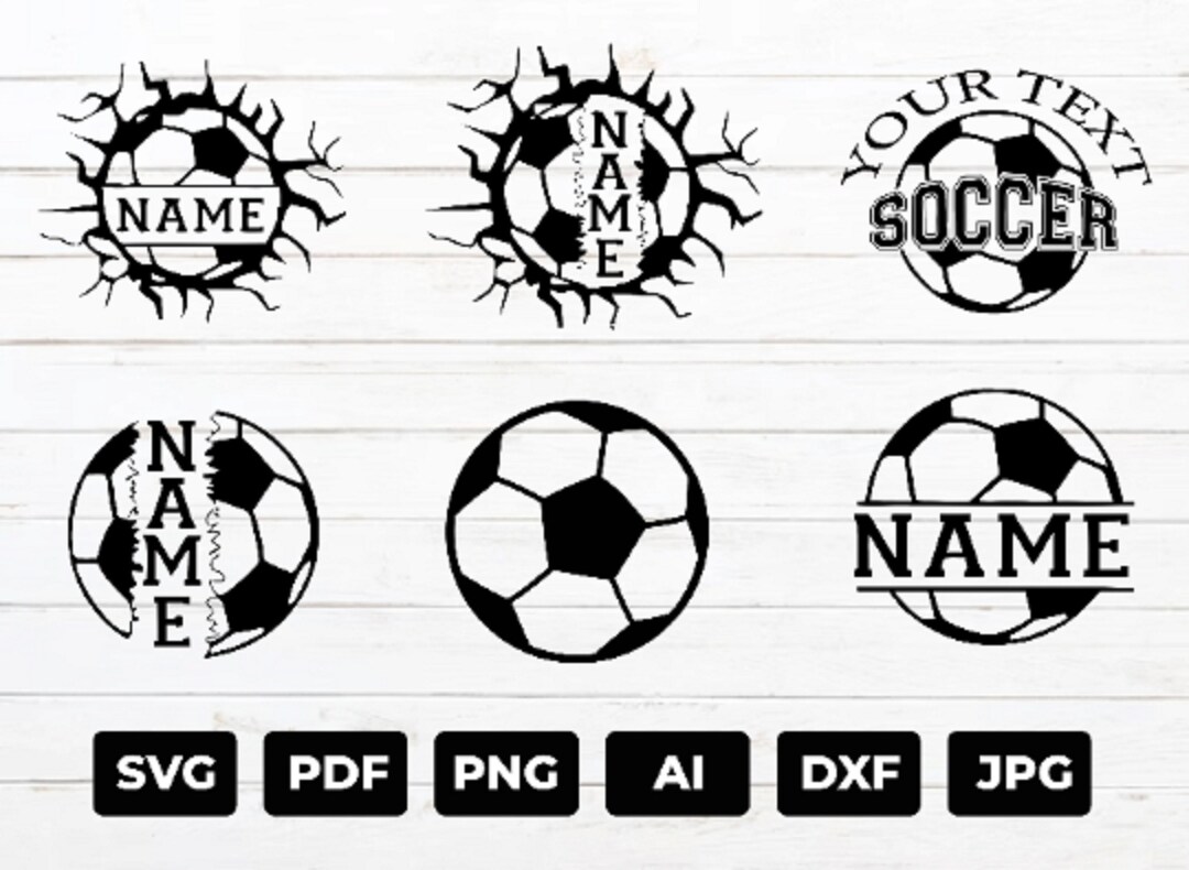 Soccer Svg Bundle Soccer Ball Monogram Svg Soccer Designs Soccer Team Svg Soccer Ball Svg Cut