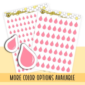 Periode Tracker pictogramstickers | Keuze uit meerdere kleuren | Plannerstickers | BH007