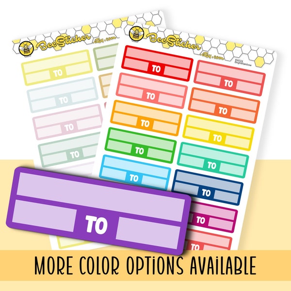 From To Appointment Keeper Functional Stickers | Choose from multiple colors | Planner Stickers | BX024