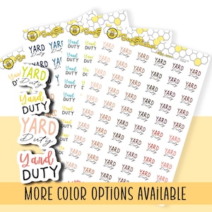Werfplannerstickers | Kies uit 2 lettertypen en meerdere kleuren | Plannerstickers | SC011
