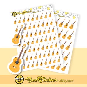 E-Gitarren-Aufkleber | Planer Aufkleber |SM0013