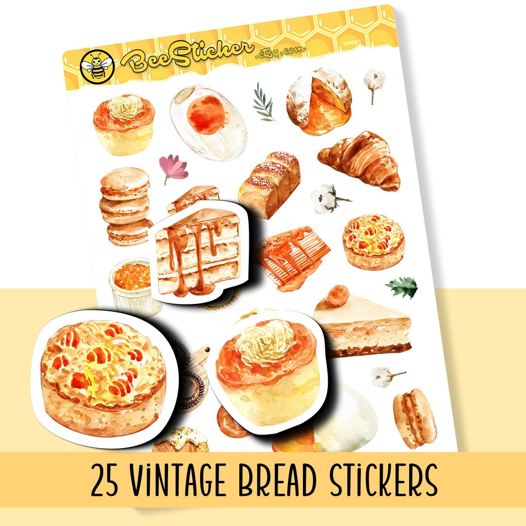 Cake and Bread Cuisine Stickers | Planner Stickers | SP001 - Etsy