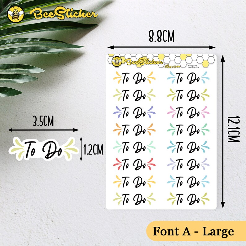 To Do Request Sticker To Do Stickers | Choose From 2 Fonts and Multiple Colors | Planner ...