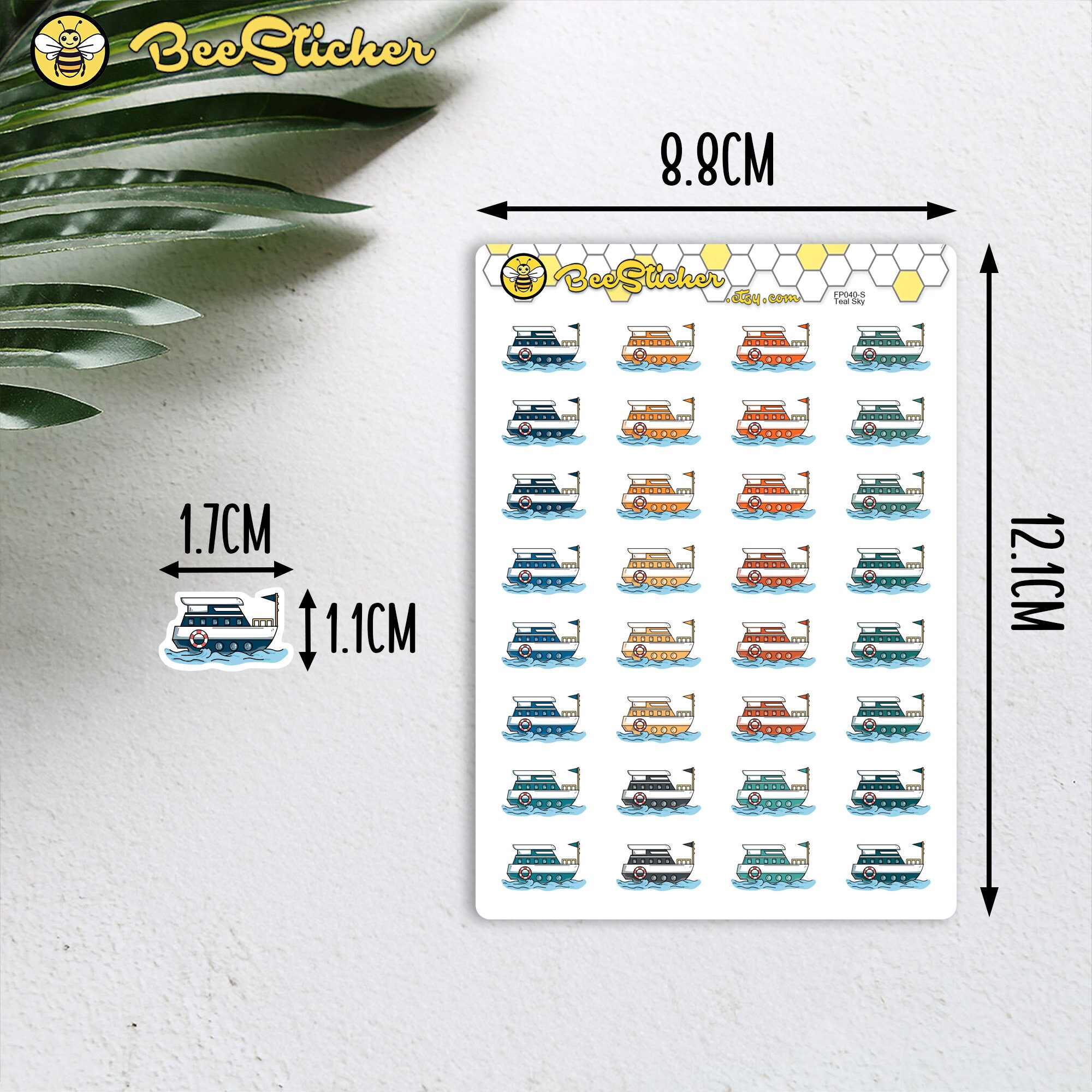 Cruise Ship Icon Stickers | Choose From Multiple Colors | Planner ...