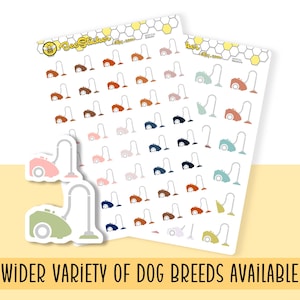 Vacuum cleaner Stickers | Choose from 2 fonts and multiple colors | Planner Stickers |HC013