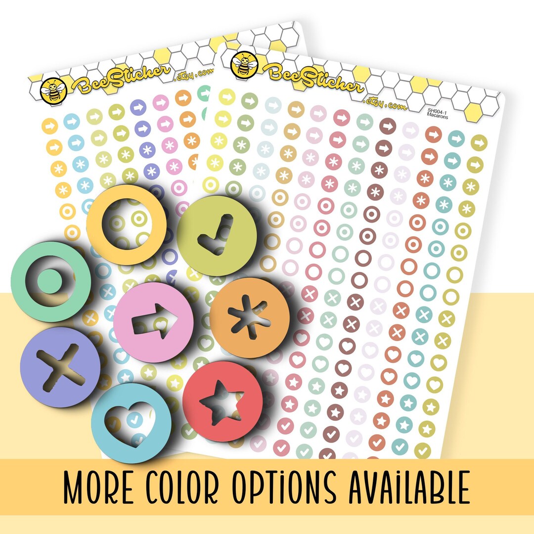 Tiny Symbol Dot Stickers | Choose From Multiple Colors | Planner ...