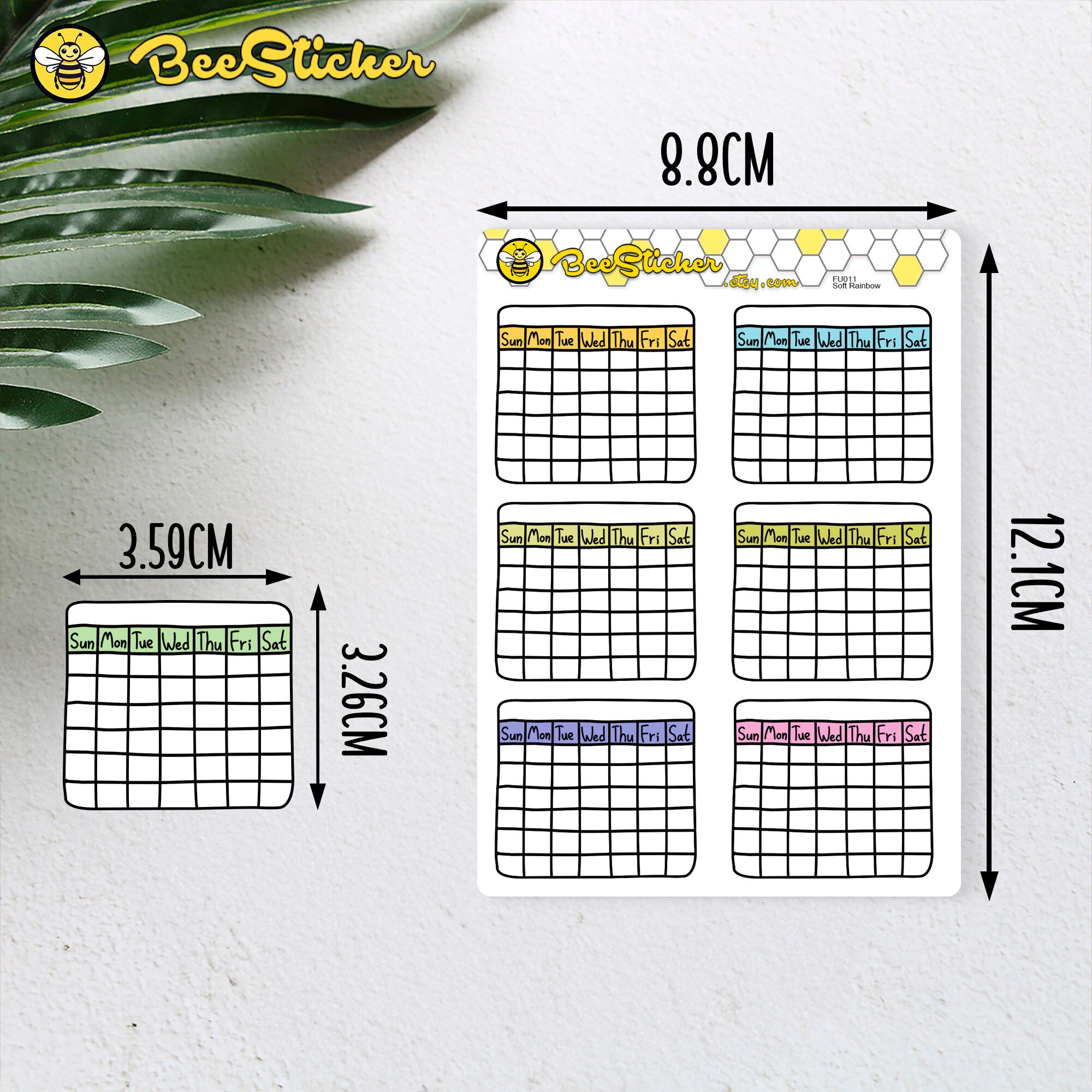 Month Habit Tracker Stickers | Choose From Multiple Colors | Planner ...