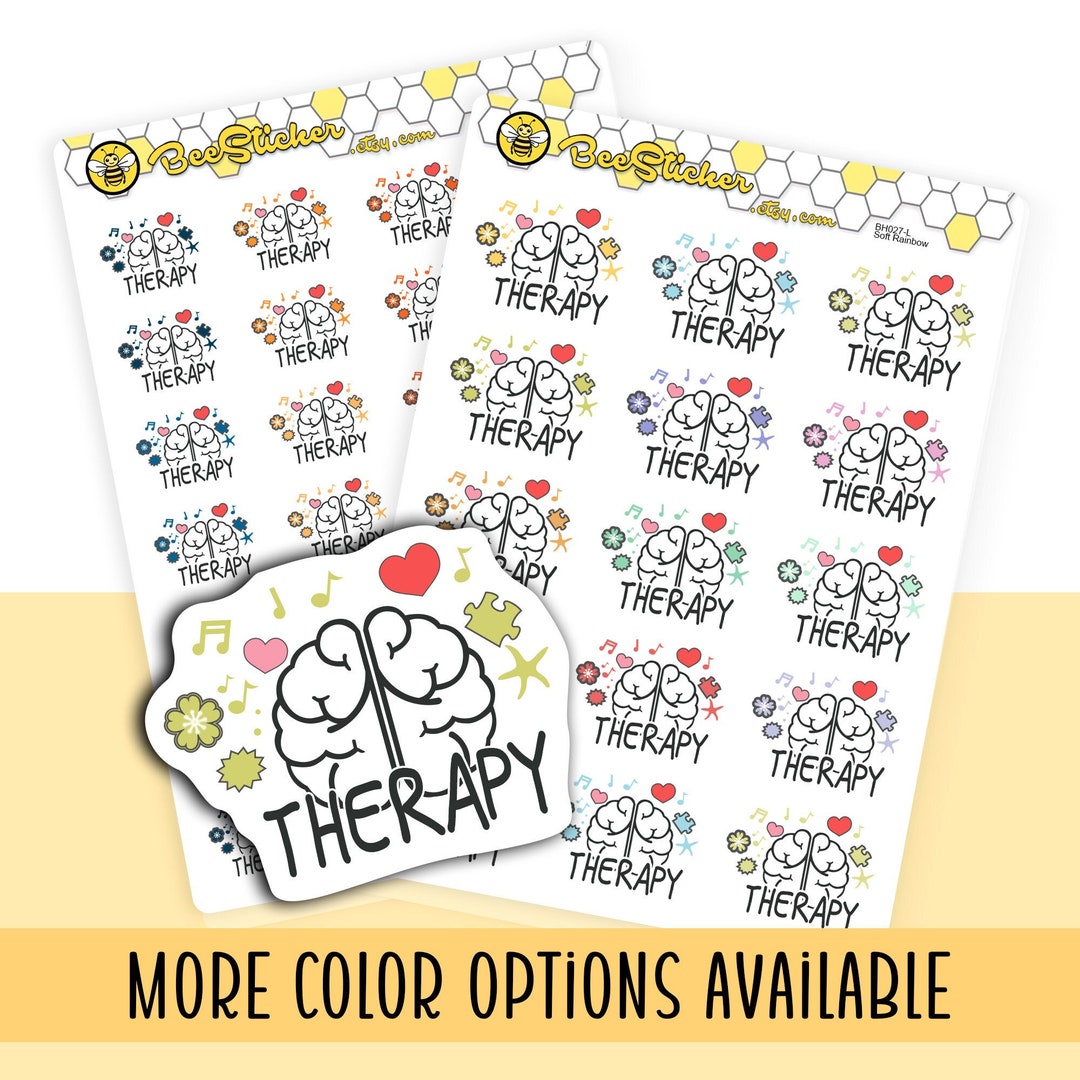 Therapy Stickers | Choose From Multiple Colors | Planner Stickers ...