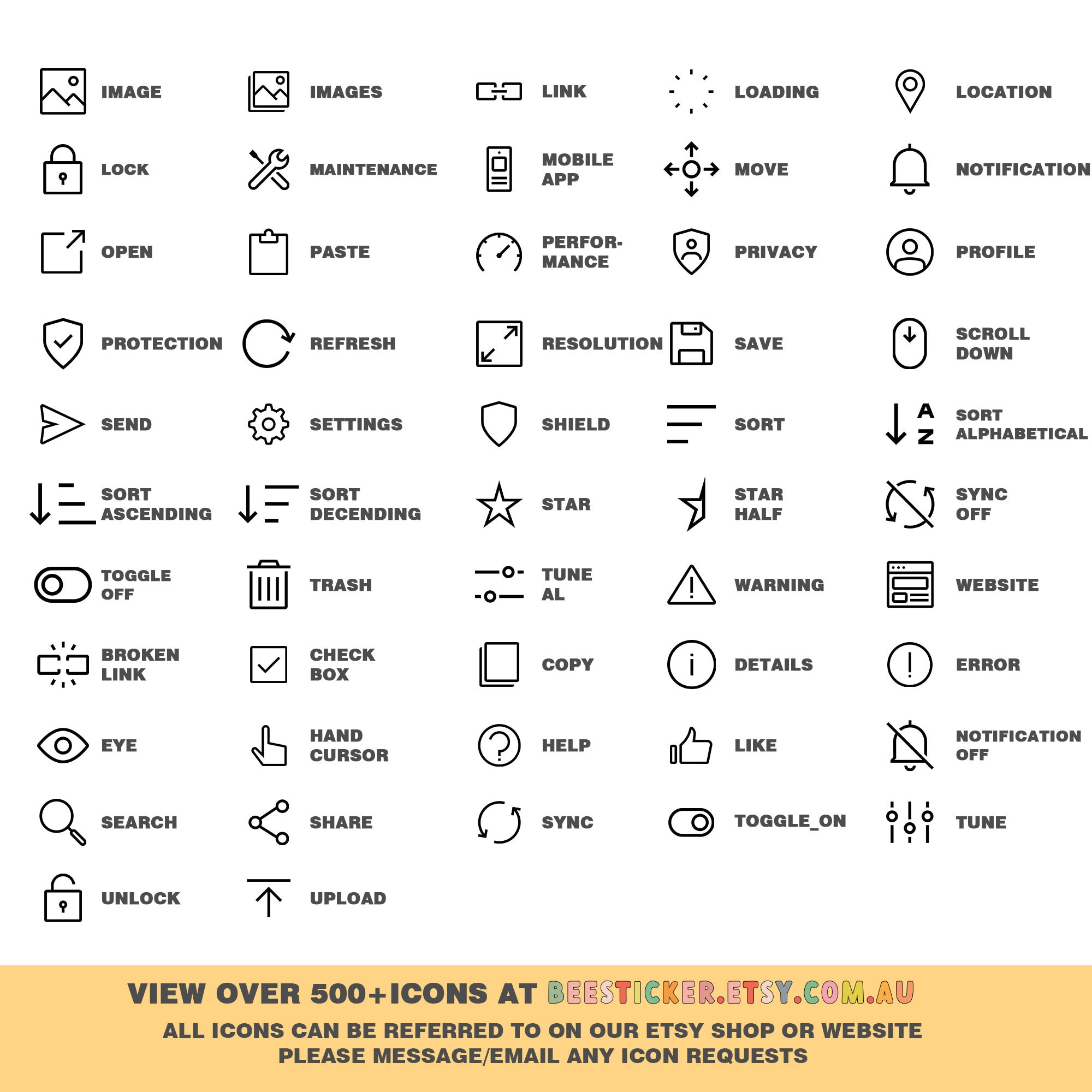 Tiny Coloured Dot Icon Stickers Choose From 360 Shapes and Multiple ...