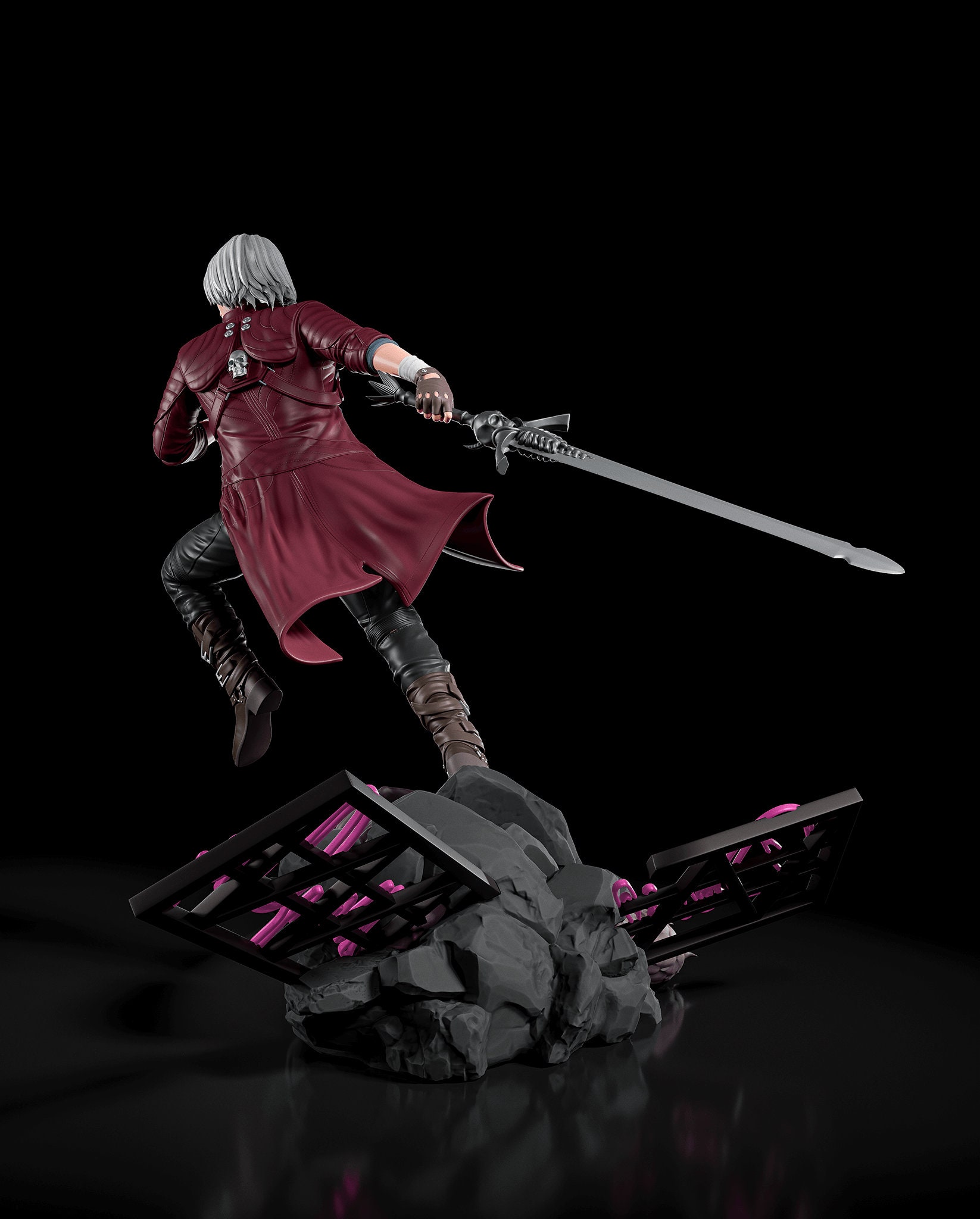 1/12 Scale Devil May Cry Vergil Chair Model For 6 Action Figure