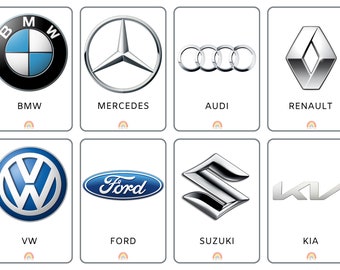 Car brands flashcards