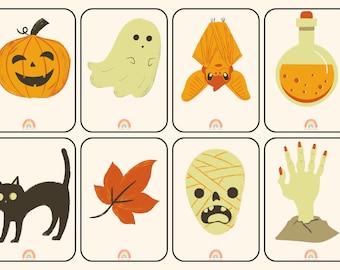 Halloween Karteikarten: Gruseliger Lernspaß
