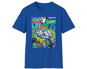 Hip Hop Graffiti T-Shirt, Urban Street Style Tee, Music Lover Gift, Graphic Print Tee, Unisex Softstyle Shirt, Hiphop Shirt, Hip Hop Gift
