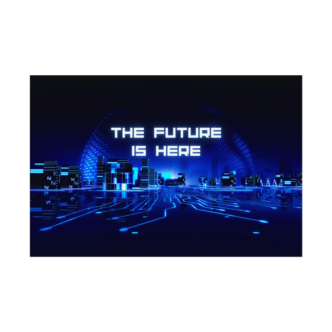 The Future is Here Futuristic 3D City With Energy Power Ball Rolled ...