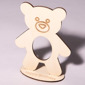 Geschenk Bär personalisiert/unpersonalisiert Schokoladenei