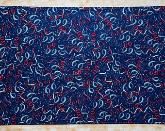 Red White Blue Stars and Swirls Placemat (Set of 4)