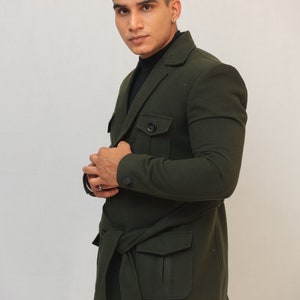 dark green,Black Formal Blazer for Men, Blazer for Office, Blazer for Men, Formal Blazer for Men image 4