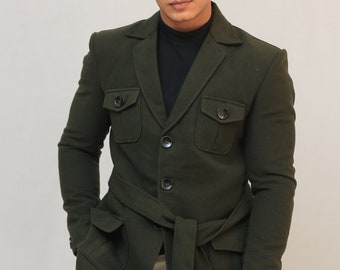 dark green,Black Formal Blazer for Men, Blazer for Office, Blazer for Men, Formal Blazer for Men