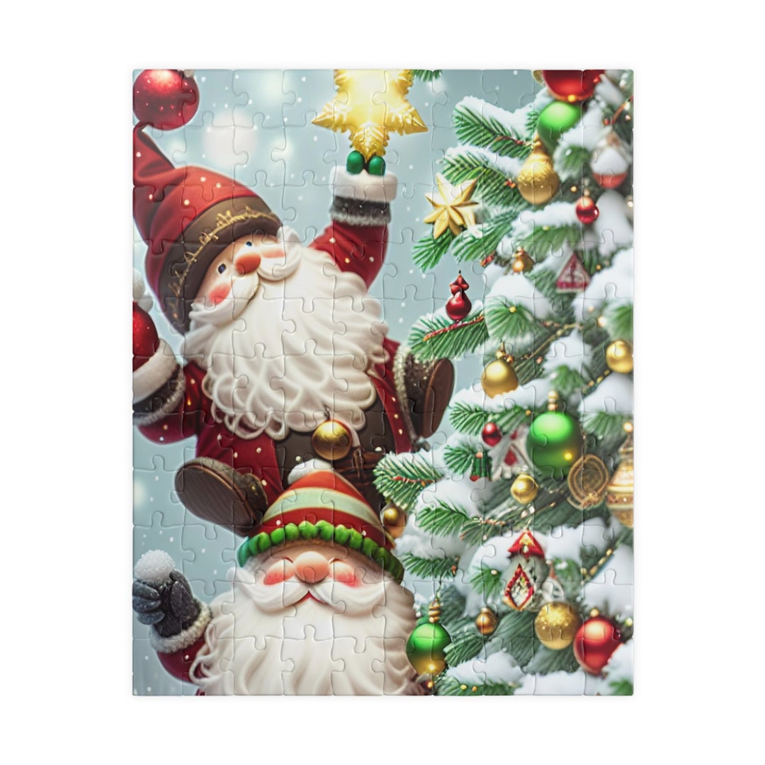 Christmas Gnomes Puzzle 110, 252, 500, 1014piece Etsy