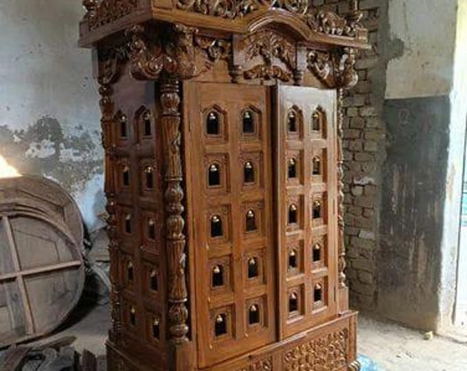 SATYA EXPORTS MDF Designer Holz Mandir Für Zuhause Produktbild-Vorschau 4