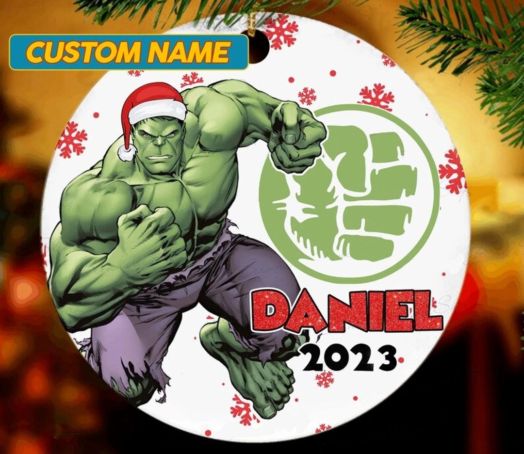 Personalized Hulk Superheroes Ornament Disney Marvel Avengers - Etsy
