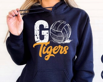 Custom Volleyball Hoodie, Custom Go Team Sweatshirt, Go Custom Sweater, Volleyball tesm Fan Shirt, Volleyball Shirt, School Volleyball Tee