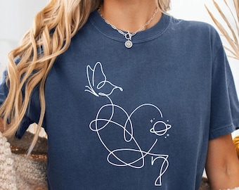 Love Yourself Heart T-Shirt K-pop Fan Love Yourself Tee Gift