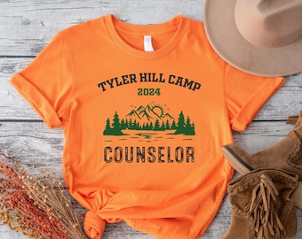 Custom Camp Shirt, Personalized Camp Counselor Shirt,Counselor Camping shirts for Family Friends,Summer Camp Shirts Camping Trip,Matching