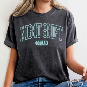 Nocturnal RN T-Shirt, Night Shift Nurse Shirt, Night Shift Squad Tee Gift, Funny Shirt for Nurse, Nurse Gift, Registered Nurse Tee, RN Shirt