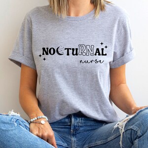 Nocturnal RN Shirt, Night Shift Nurse, Shirt, Funny Shirt for Nurse, Nurse Gift, Registered Nurse Tee, RN Shirt, Nurse Life, New Nurse 画像 8