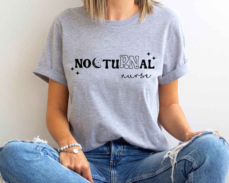 Nocturnal RN Shirt, Night Shift Nurse, Shirt, Funny Shirt for Nurse, Nurse Gift, Registered Nurse Tee, RN Shirt, Nurse Life, New Nurse 画像 8