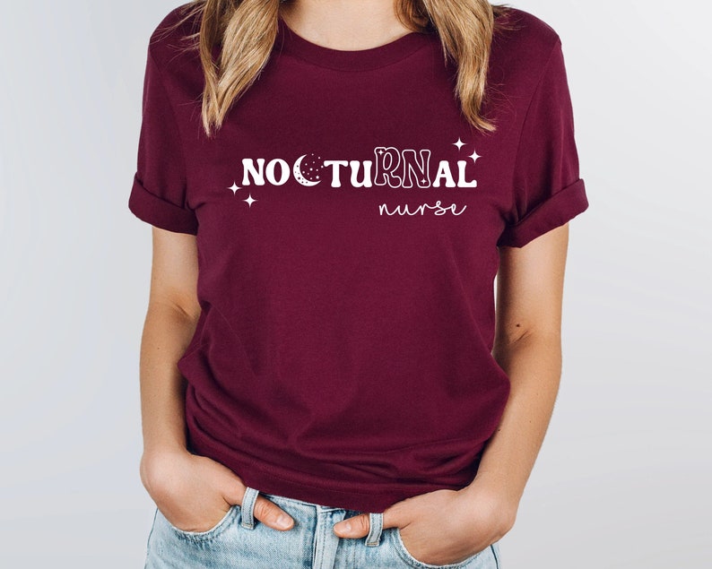 Nocturnal RN Shirt, Night Shift Nurse, Shirt, Funny Shirt for Nurse, Nurse Gift, Registered Nurse Tee, RN Shirt, Nurse Life, New Nurse 画像 4
