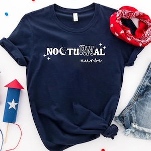 Nocturnal RN Shirt, Night Shift Nurse, Shirt, Funny Shirt for Nurse, Nurse Gift, Registered Nurse Tee, RN Shirt, Nurse Life, New Nurse 画像 5