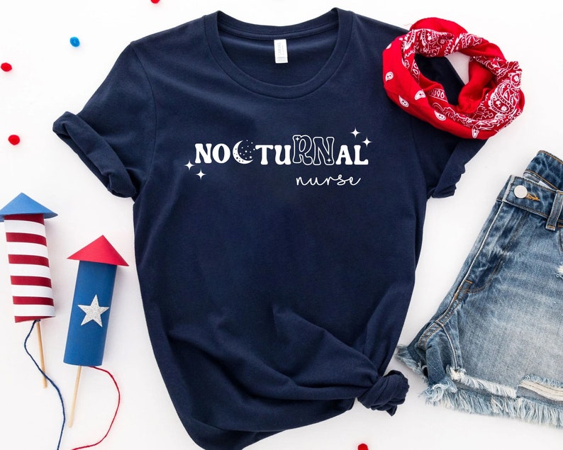 Nocturnal RN Shirt, Night Shift Nurse, Shirt, Funny Shirt for Nurse, Nurse Gift, Registered Nurse Tee, RN Shirt, Nurse Life, New Nurse 画像 5
