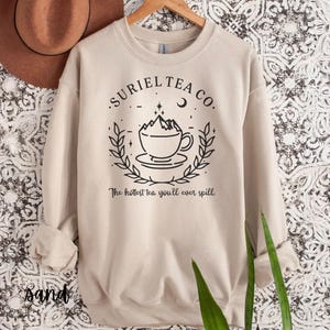 Suriel Tea Co Comfort Sweatshirt, Retro Bookish Sweater, Acotar Crewneck Gift, ACOTAR unisex sweatshirt, City Of Starlight Tee