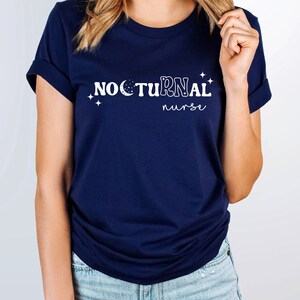 Nocturnal RN Shirt, Night Shift Nurse, Shirt, Funny Shirt for Nurse, Nurse Gift, Registered Nurse Tee, RN Shirt, Nurse Life, New Nurse 画像 3
