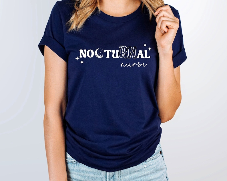 Nocturnal RN Shirt, Night Shift Nurse, Shirt, Funny Shirt for Nurse, Nurse Gift, Registered Nurse Tee, RN Shirt, Nurse Life, New Nurse 画像 3